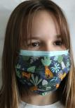 Überzieh- Textil Design Maske Behelfsmaske Dschungel + Zugabe Maske