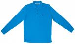 Langarm Polo-Shirt mit Einstickung - Taube - TB361 blau / XXL
