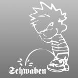 Pinkelmännchen-Applikations- Aufkleber - Schwaben - ca. 15 cm - versch. Farben - 303624